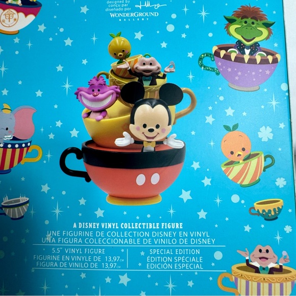NWT. Disney WDW 50th Kingdom Of Cute Wonderground Teacups Figurine Disney Parks - Picture 5 of 11